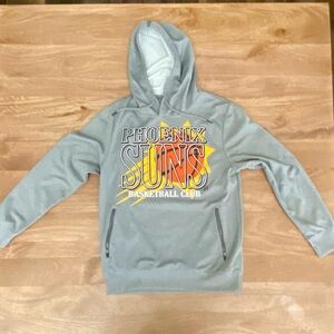 NBA Phoenix Suns Basketball Club Gray Hoodie Size Small Vintage